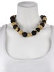 Christopher Walling 18K Ebony Wood Bead Strand Necklace