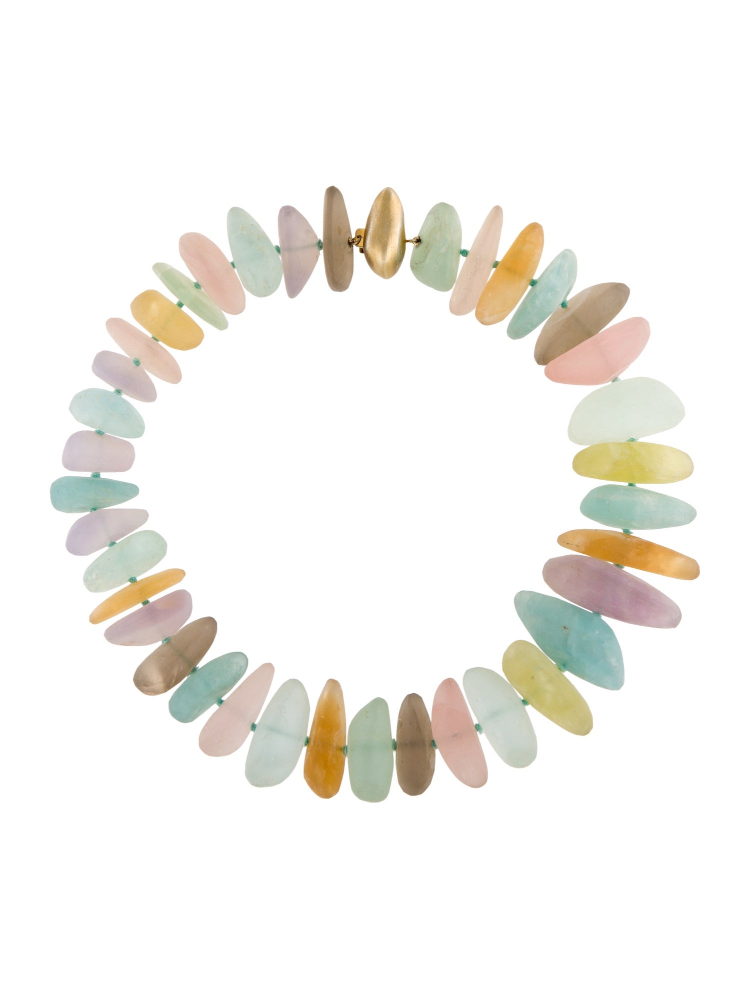 Christopher Walling Tumbled Multistone Collar Necklace