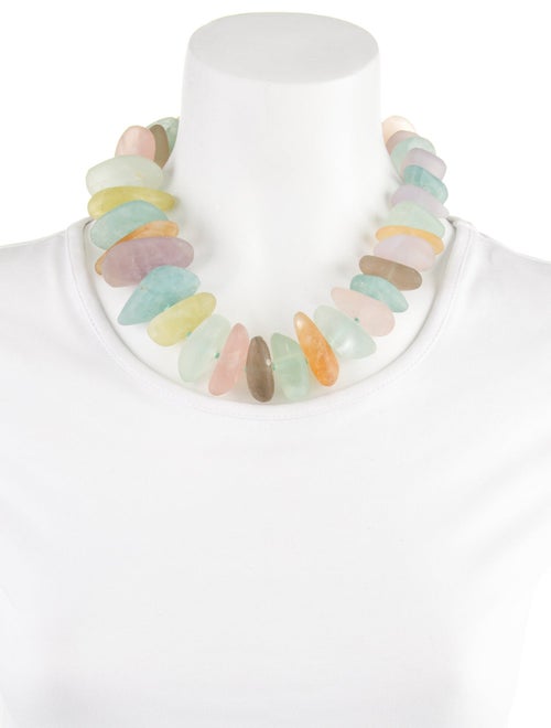 Christopher Walling Tumbled Multistone Collar Necklace