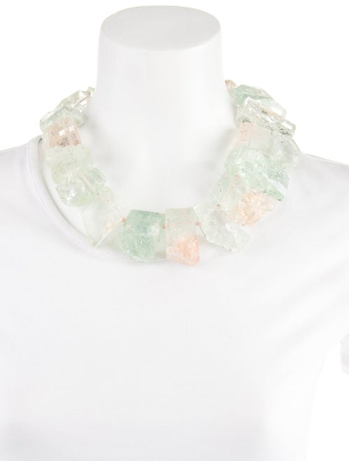 Christopher Walling 18K Morganite, Aquamarine & Diamond Collar Necklace