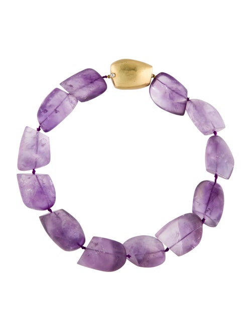 Christopher Walling 18K Amethyst Collar Necklace