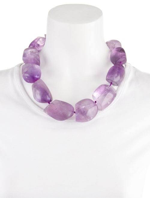 Christopher Walling 18K Amethyst Collar Necklace