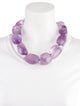 Christopher Walling 18K Amethyst Collar Necklace