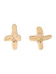 Christopher Walling 18K Pearl X Clip-on Earrings