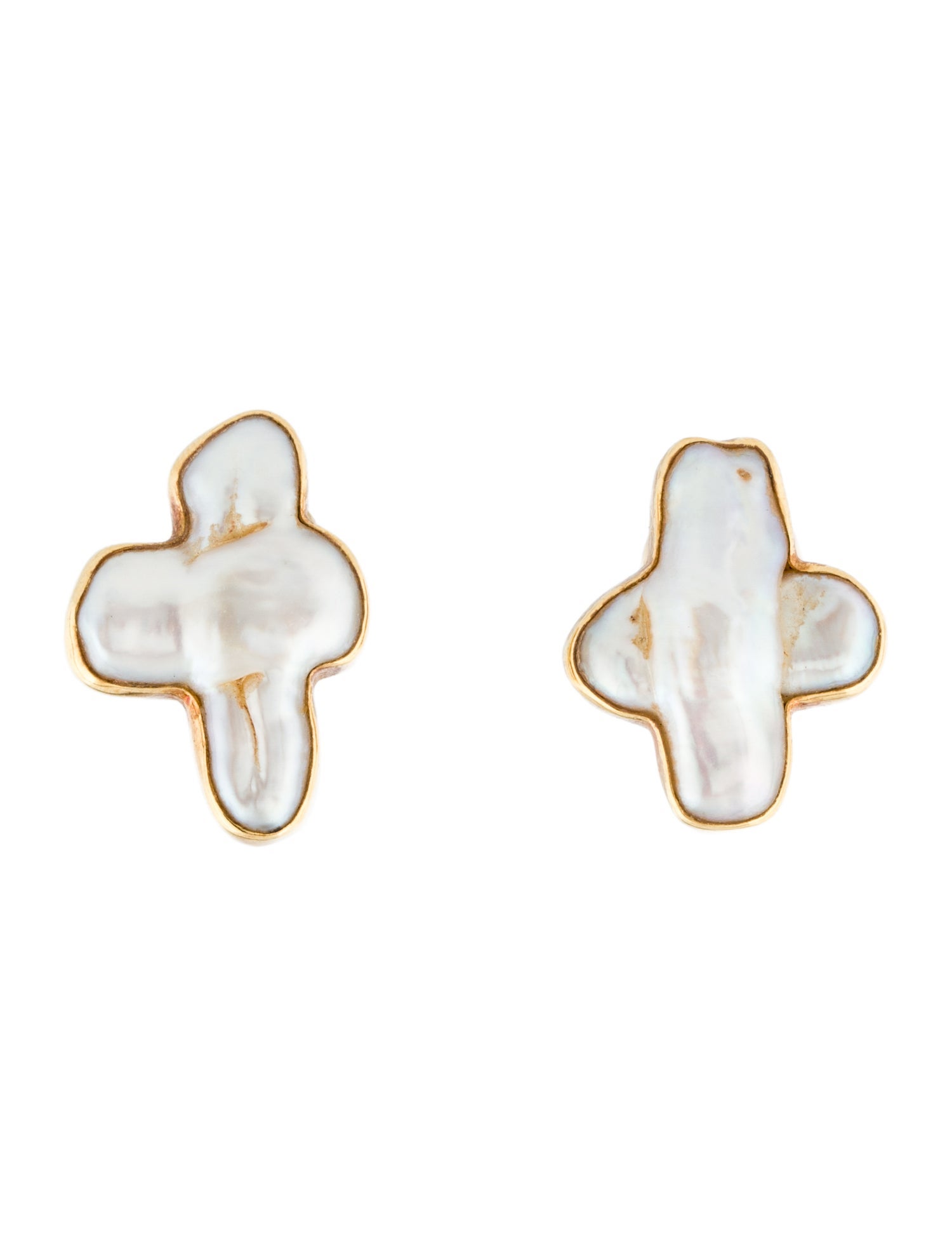 Christopher Walling 18K Pearl Clip-On Earrings