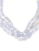 Christopher Walling 18K Mother of Pearl & Blue Agate Beaded Multi-Strand Necklace