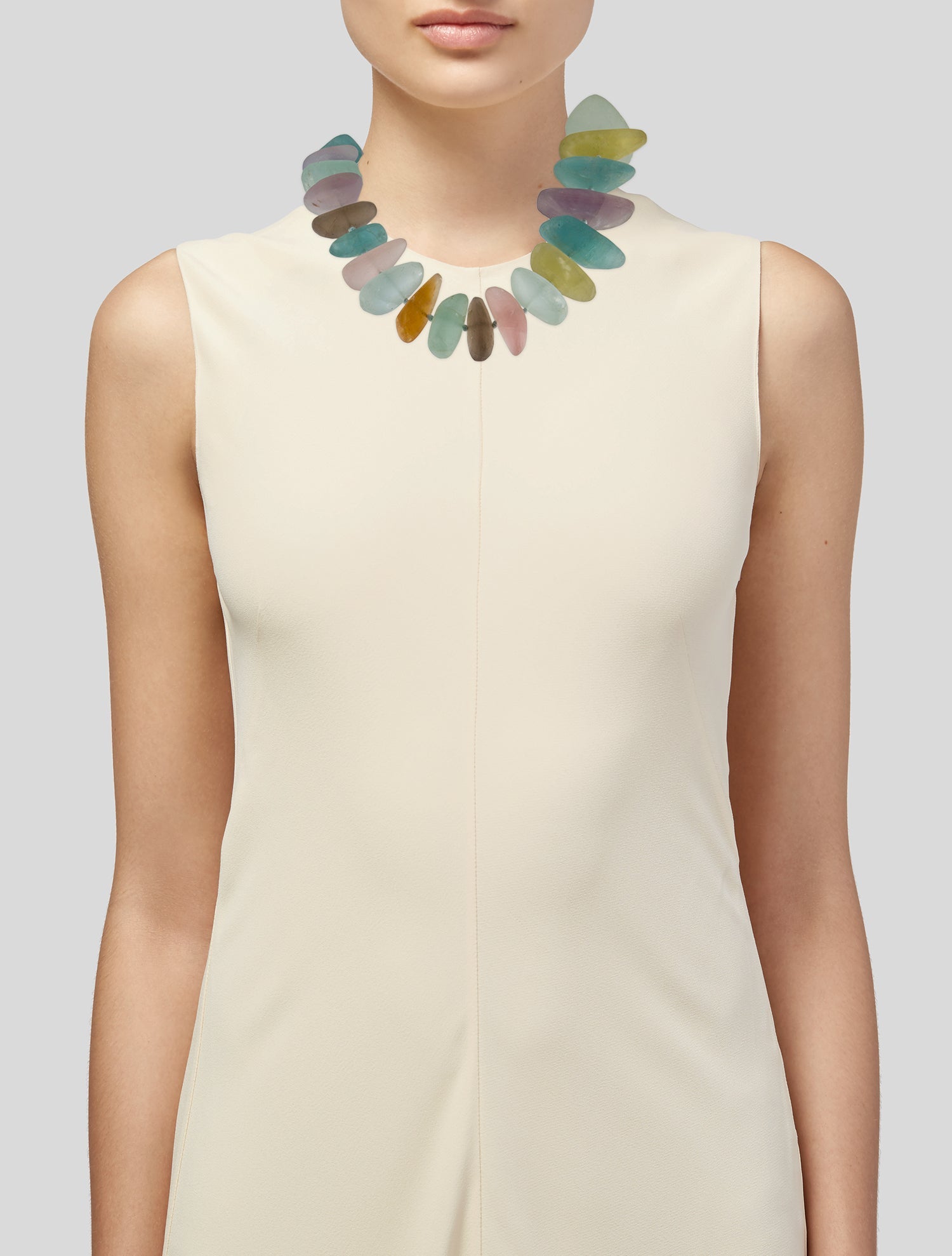 Christopher Walling Tumbled Multistone Collar Necklace