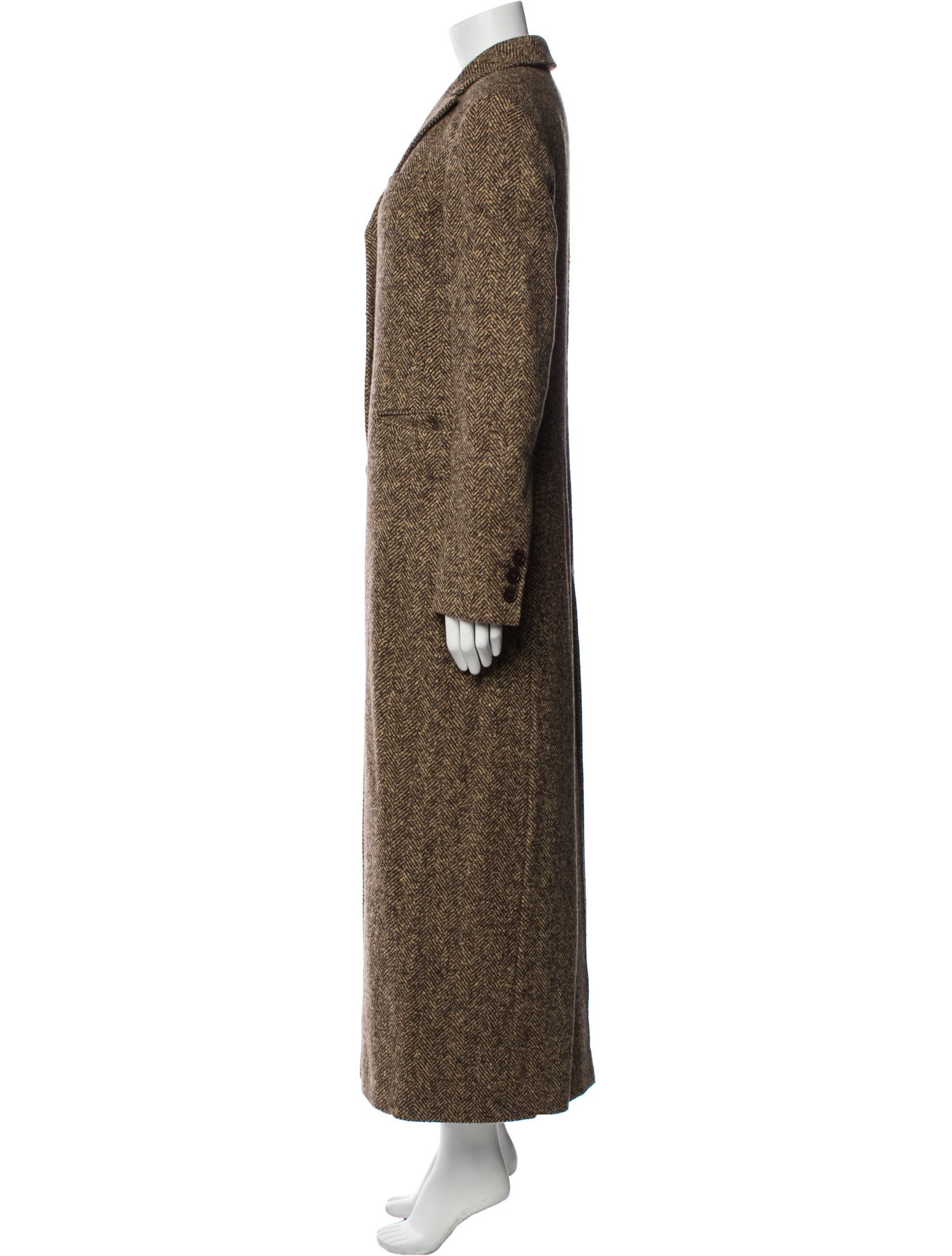 Ç x Façonnable Cashmere Animal Print Faux Fur Coat