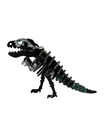 Coach x Kaffe Dinosaur Keychain