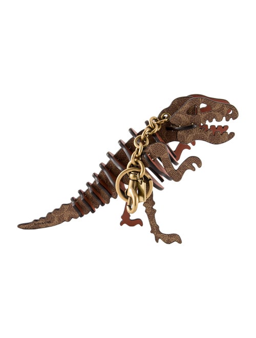 Coach x Kaffe Dinosaur Keychain