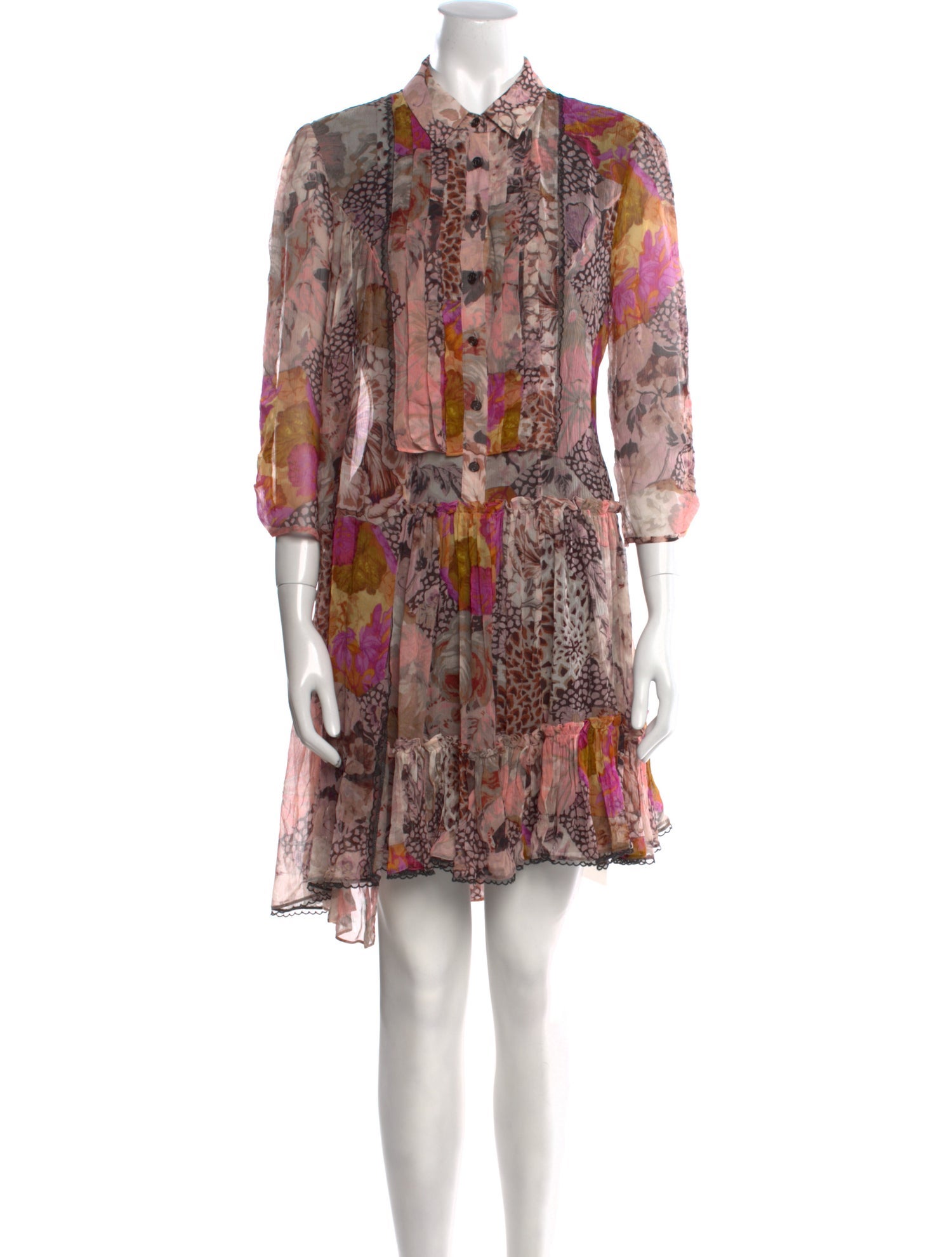 Coach x Kaffe Silk Knee-Length Dress