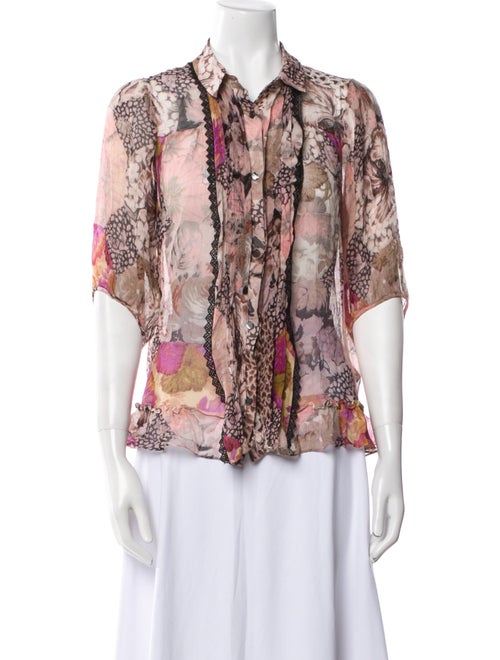Coach x Kaffe Silk Floral Print Blouse