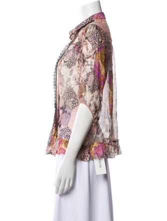 Coach x Kaffe Silk Floral Print Blouse