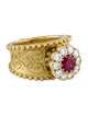 Cynthia Bach 18K Ruby & Diamond Cocktail Ring