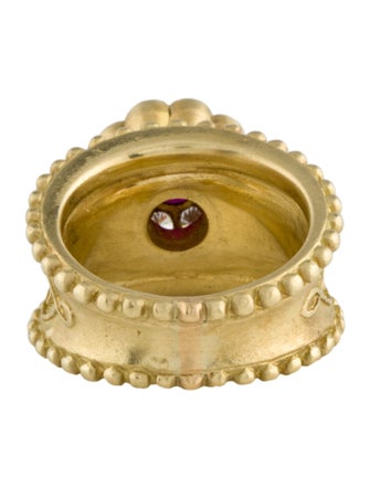 Cynthia Bach 18K Ruby & Diamond Cocktail Ring