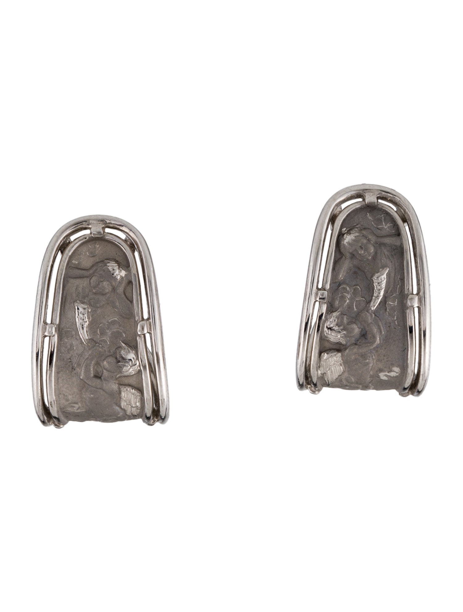 Carrera y Carrera 18K Ronda Angel Earclips