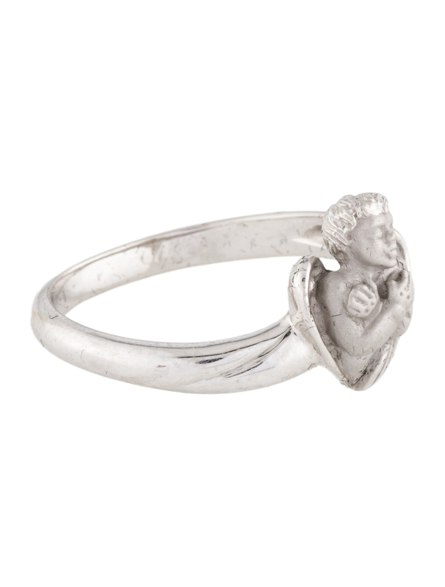 Carrera y Carrera 18K Heart Angel Cocktail Ring