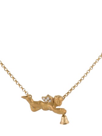 Carrera y Carrera 18K Diamond My Angel Pendant Necklace