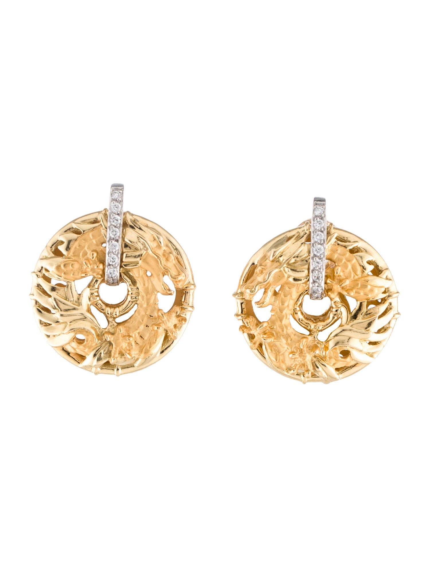 Carrera y Carrera 18K Diamond Shanghai Earclips