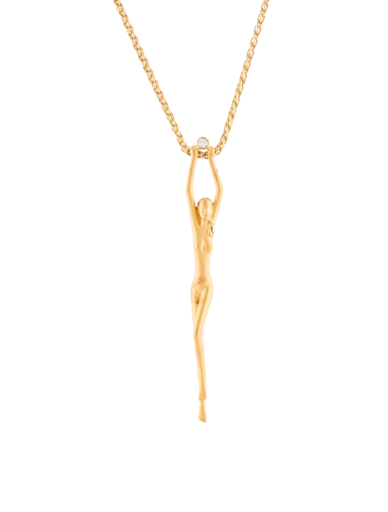 Carrera y Carrera 18K Diamond Figure Pendant