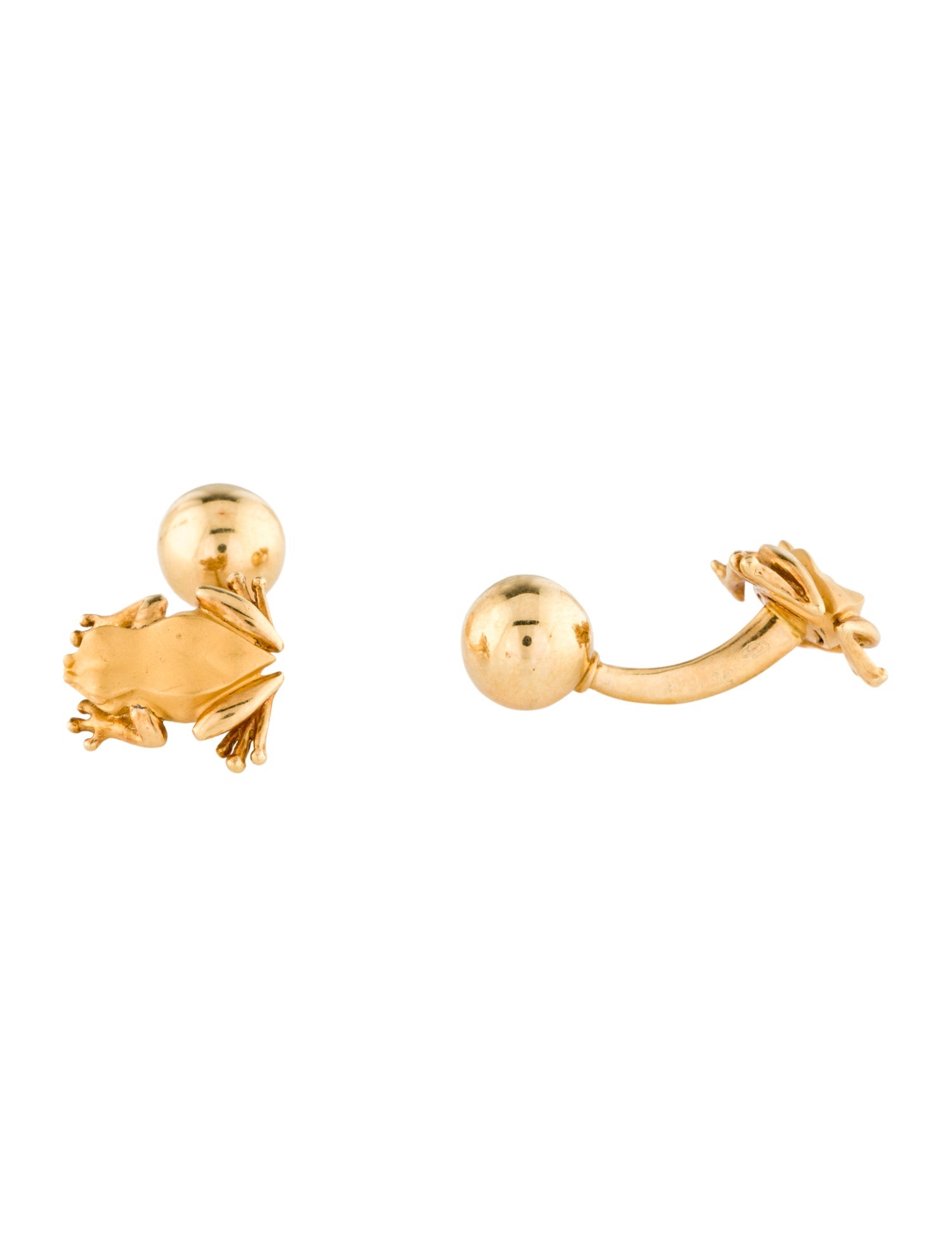 Carrera y Carrera 18K Frog Cufflinks