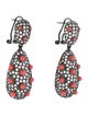 CZ by Kenneth Jay Lane Cubic Zirconia & Resin Teardrop Earrings