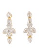 CZ by Kenneth Jay Lane Cubic Zirconia Oval Statement Drop Earrings