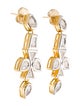 CZ by Kenneth Jay Lane Cubic Zirconia Oval Statement Drop Earrings