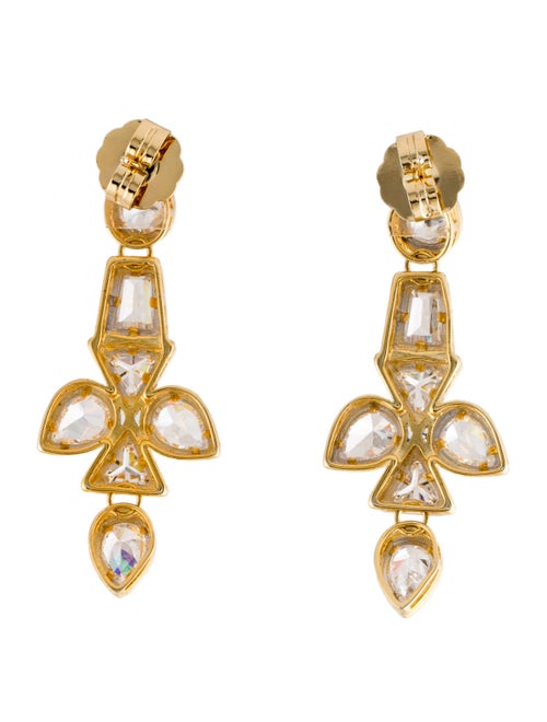 CZ by Kenneth Jay Lane Cubic Zirconia Oval Statement Drop Earrings