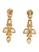 CZ by Kenneth Jay Lane Cubic Zirconia Oval Statement Drop Earrings
