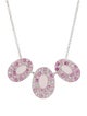 CZ by Kenneth Jay Lane Oval Crystal Station Necklace