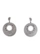 CZ by Kenneth Jay Lane Cubic Zirconia Circle Drop Earrings