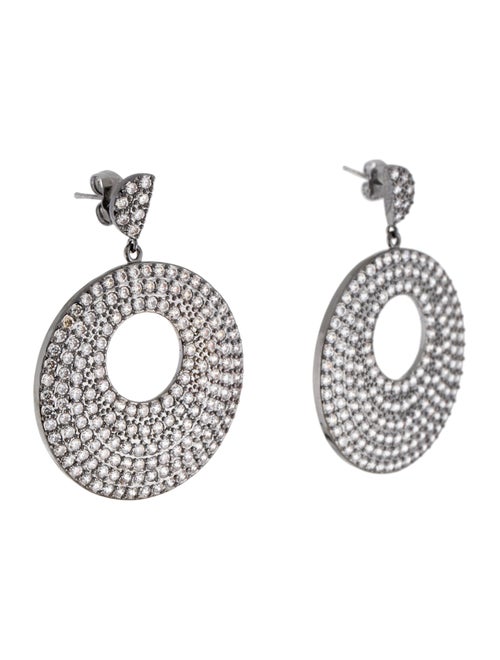 CZ by Kenneth Jay Lane Cubic Zirconia Circle Drop Earrings