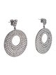CZ by Kenneth Jay Lane Cubic Zirconia Circle Drop Earrings