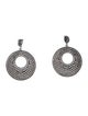 CZ by Kenneth Jay Lane Cubic Zirconia Circle Drop Earrings