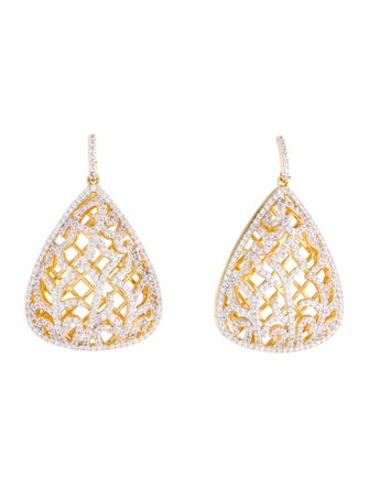CZ by Kenneth Jay Lane Cubic Zirconia Drop Earrings