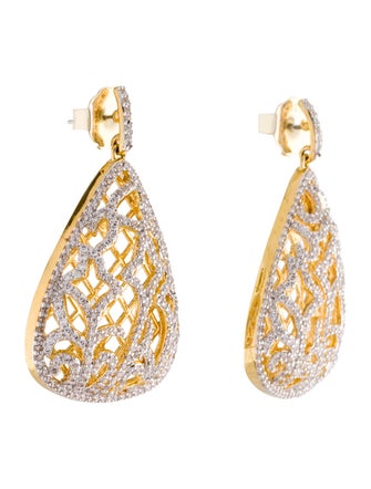 CZ by Kenneth Jay Lane Cubic Zirconia Drop Earrings