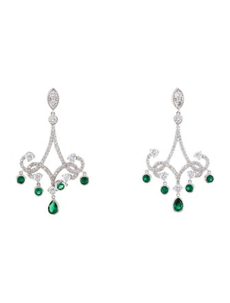 CZ by Kenneth Jay Lane Cubic Zirconia Drop Earrings
