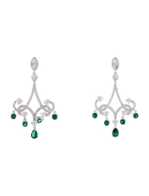 CZ by Kenneth Jay Lane Cubic Zirconia Drop Earrings