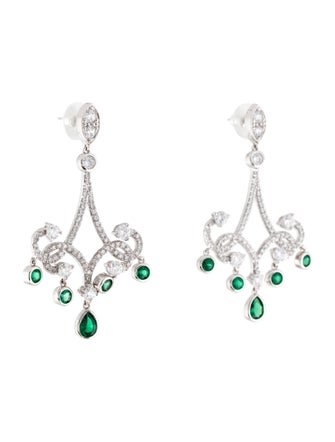 CZ by Kenneth Jay Lane Cubic Zirconia Drop Earrings