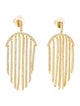 CZ by Kenneth Jay Lane Cubic Zirconia Tassel Chandelier Earrings