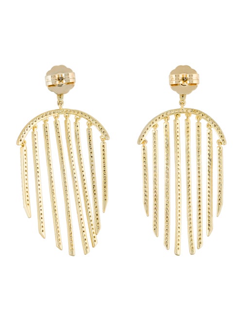CZ by Kenneth Jay Lane Cubic Zirconia Tassel Chandelier Earrings
