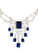 CZ by Kenneth Jay Lane Cubic Zirconia Statement Collar Necklace