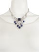 CZ by Kenneth Jay Lane Cubic Zirconia Statement Collar Necklace