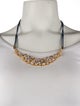 CZ by Kenneth Jay Lane Pearl & Cubic Zirconia Adjustable Collar Necklace