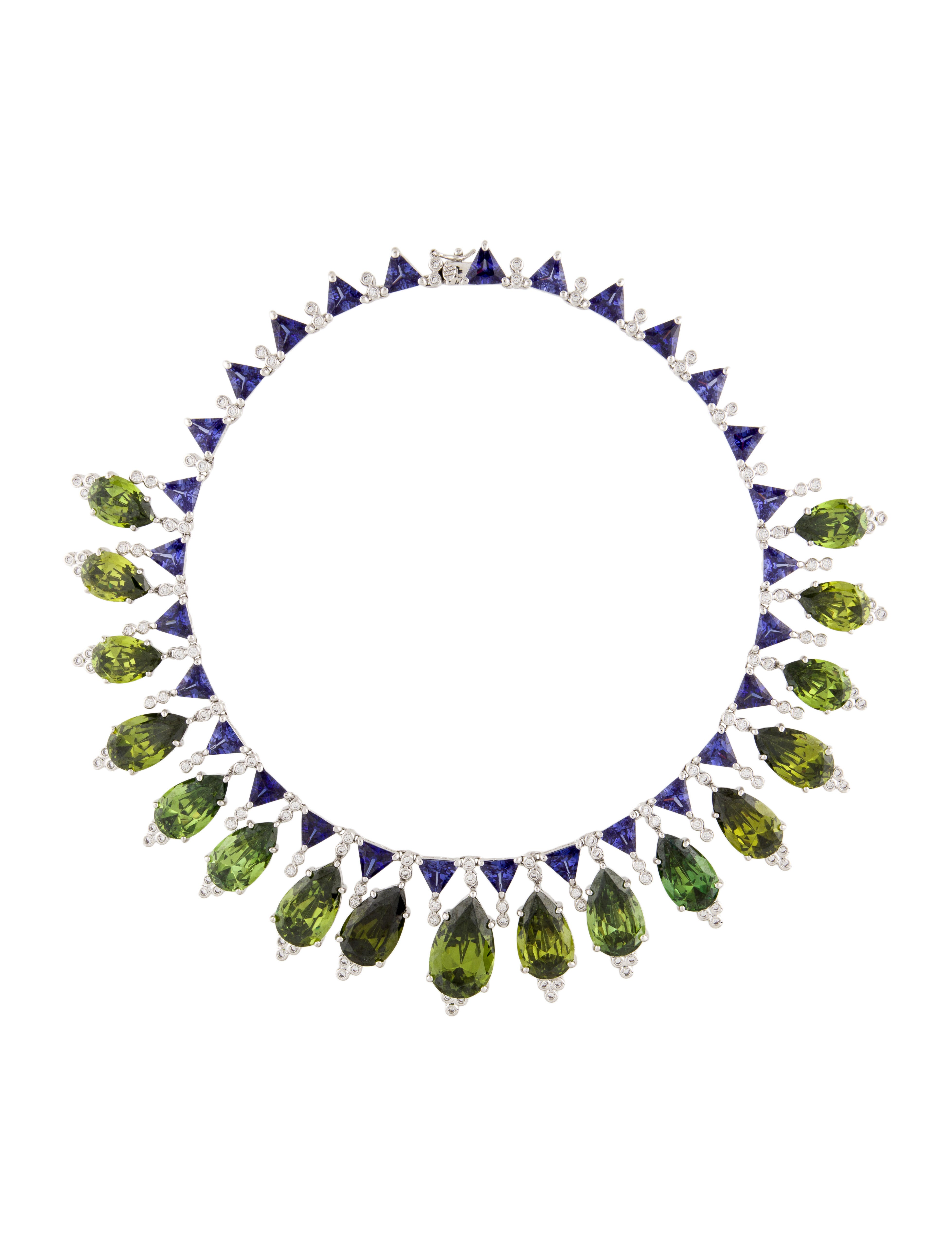 CZ by Kenneth Jay Lane Cubic Zirconia Collar Necklace