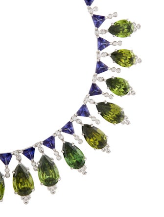CZ by Kenneth Jay Lane Cubic Zirconia Collar Necklace