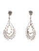 CZ by Kenneth Jay Lane Cubic Zirconia Teardrop Chandelier Earrings
