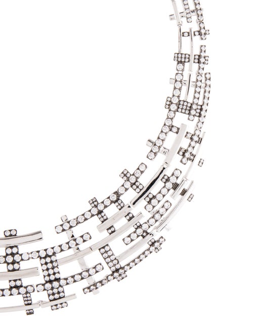 CZ by Kenneth Jay Lane Cubic Zirconia Collar necklace