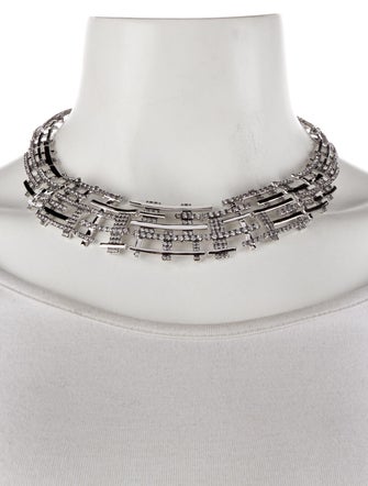 CZ by Kenneth Jay Lane Cubic Zirconia Collar necklace